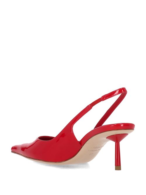 Poppy red elasticated slingback LE SILLA | 4233B060LBPPKAB895